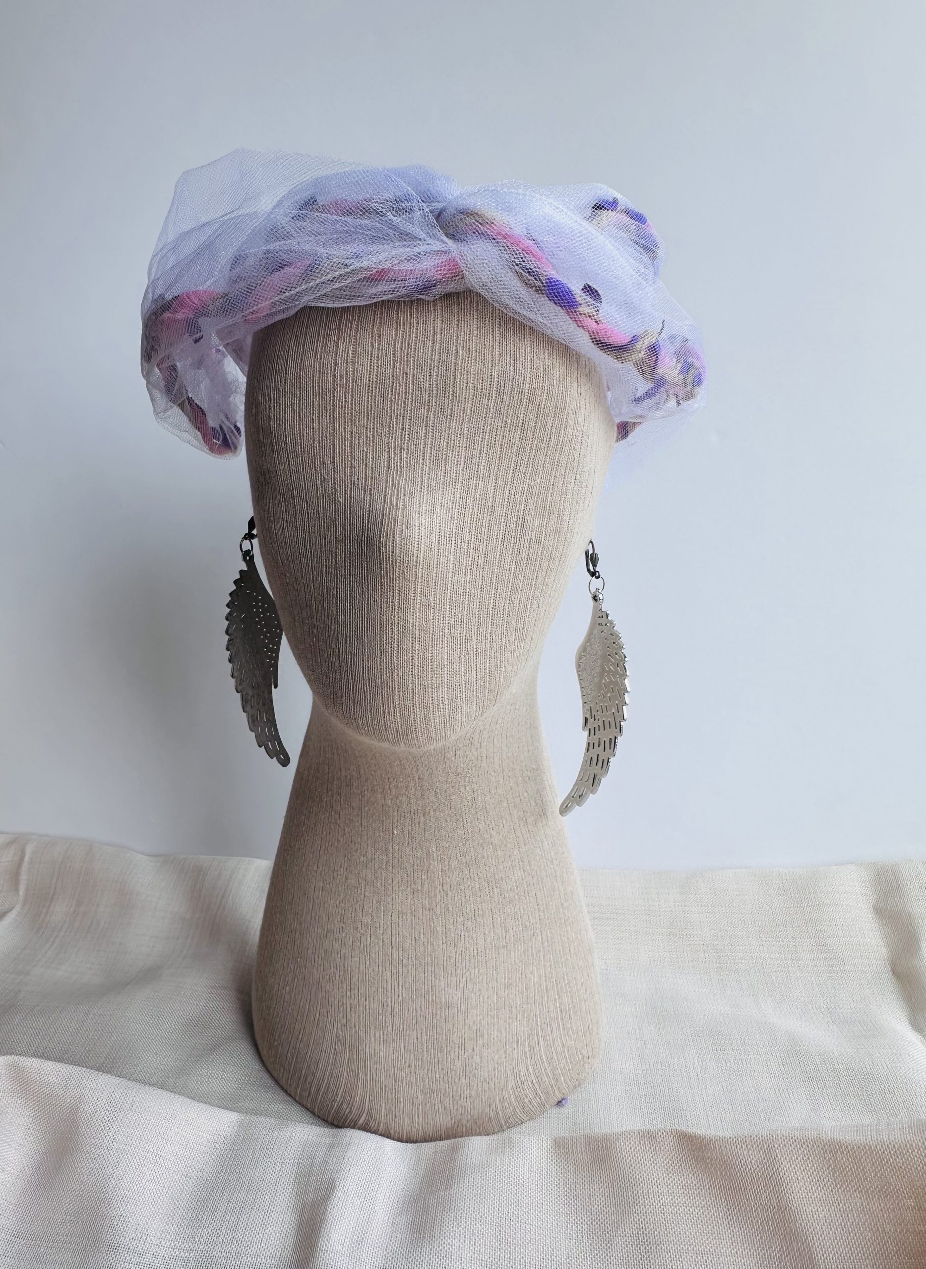 Tül ve Yaprak Detaylı Telli Saç Bandı - Görsel 7