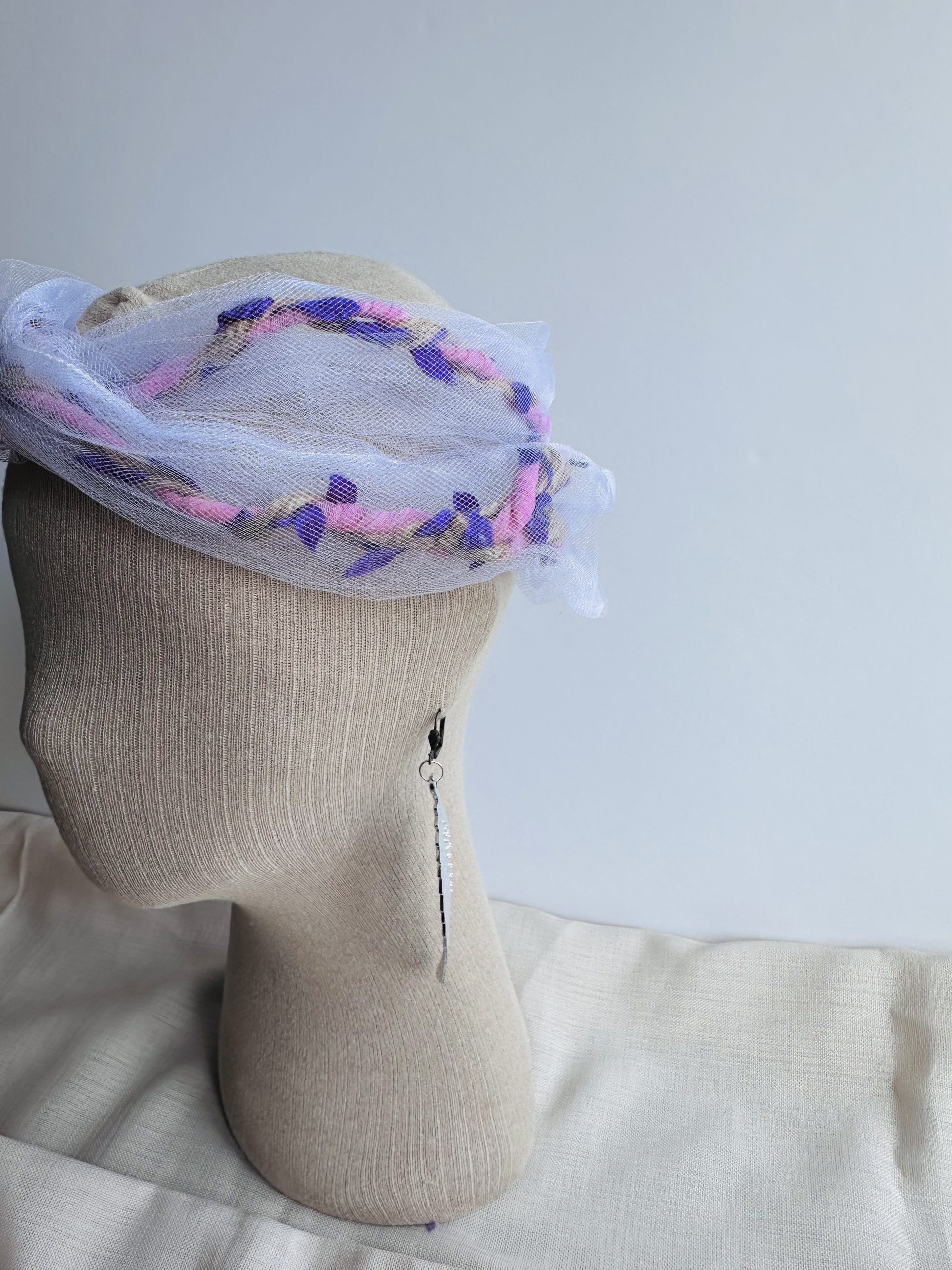 Tül ve Yaprak Detaylı Telli Saç Bandı - Görsel 6