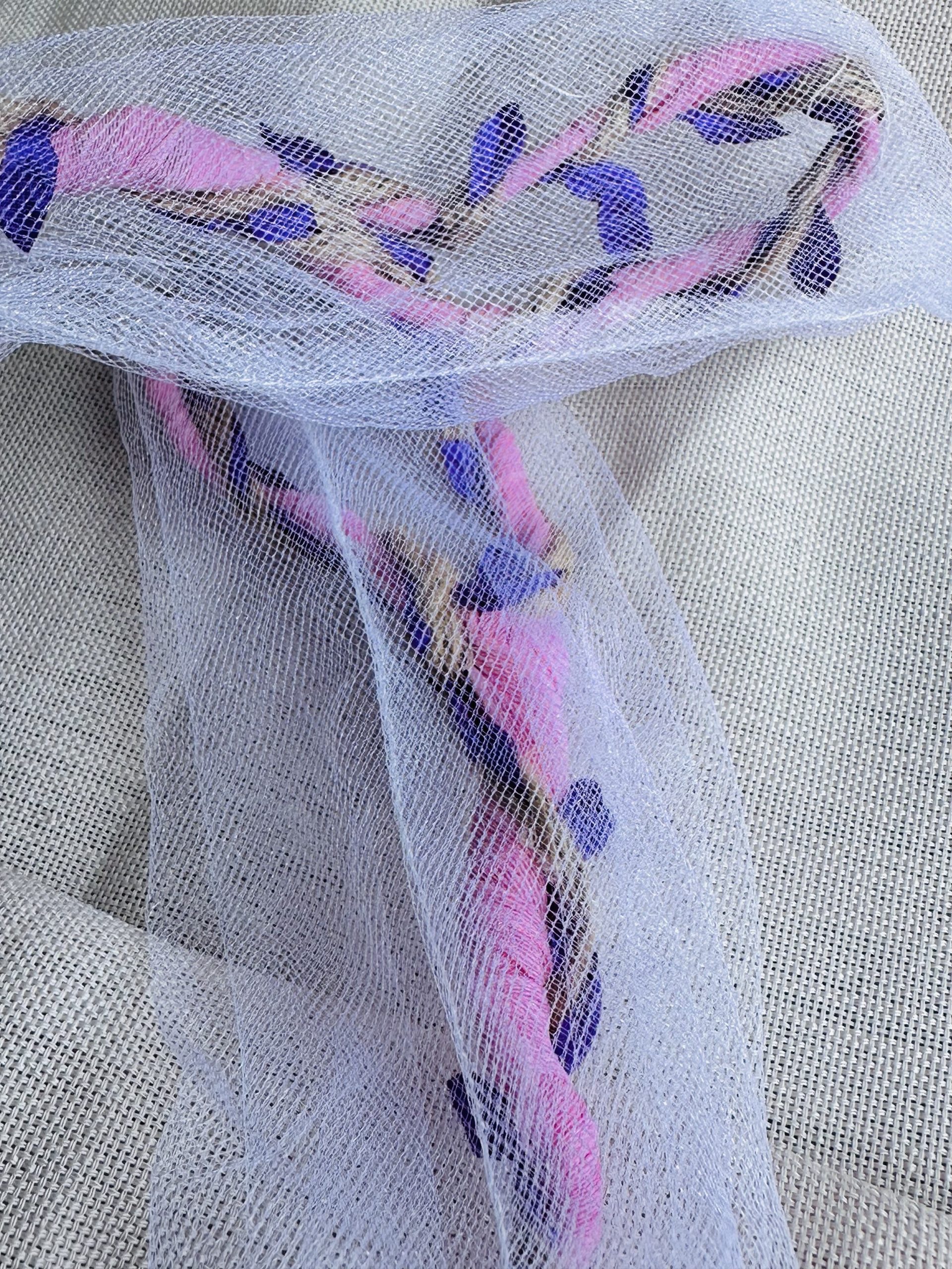 Tül ve Yaprak Detaylı Telli Saç Bandı - Görsel 3