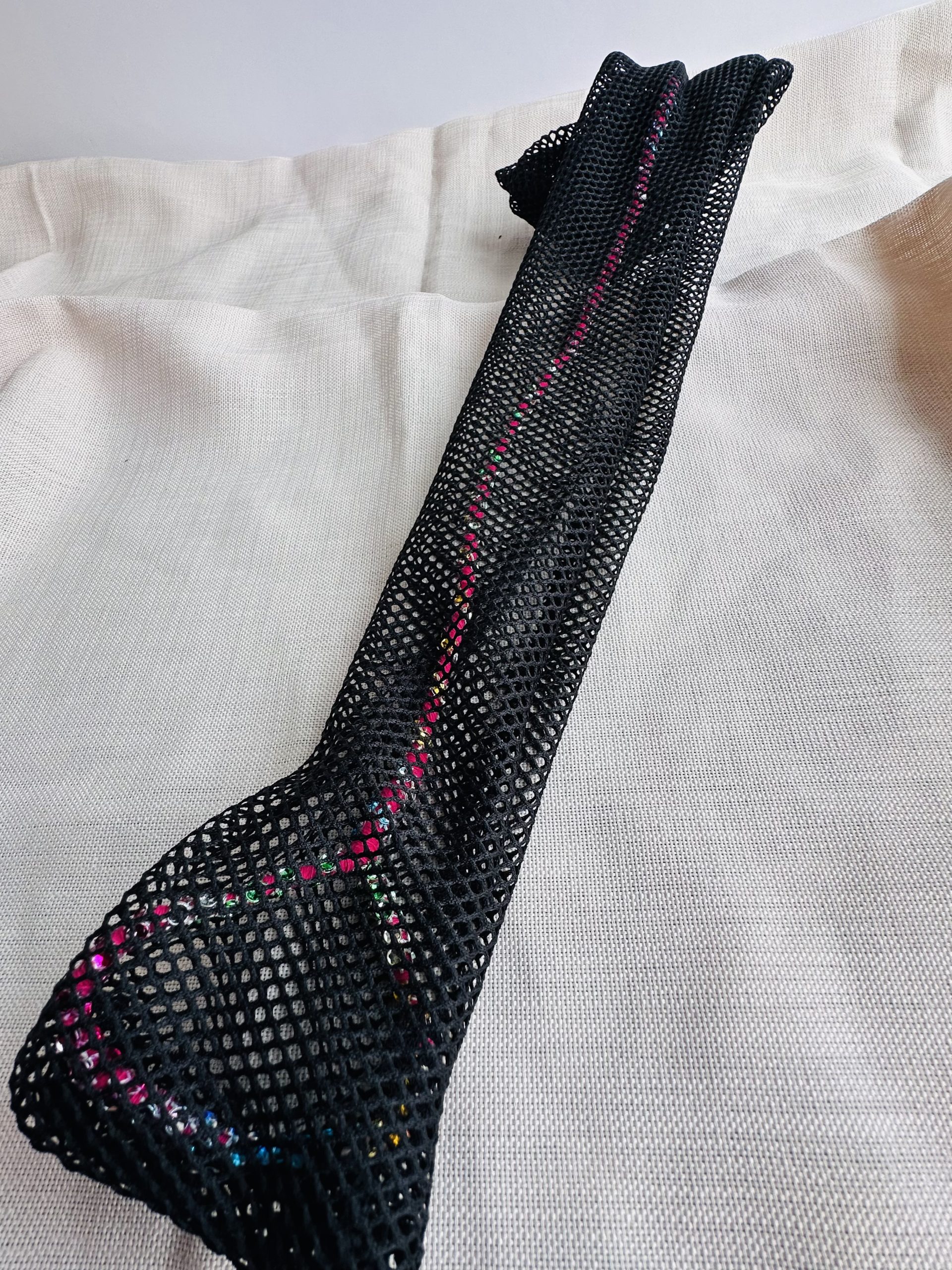 File Renkli Taşlı Telli Bandana - Görsel 4