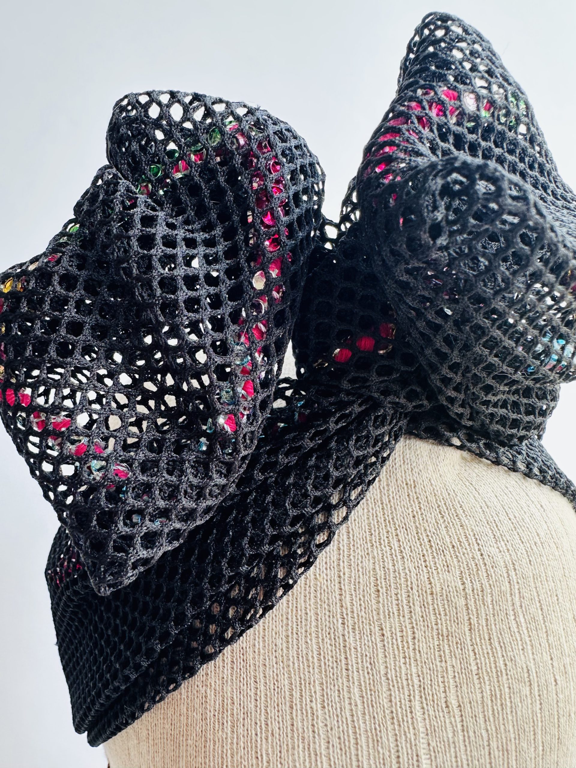 File Renkli Taşlı Telli Bandana - Görsel 3