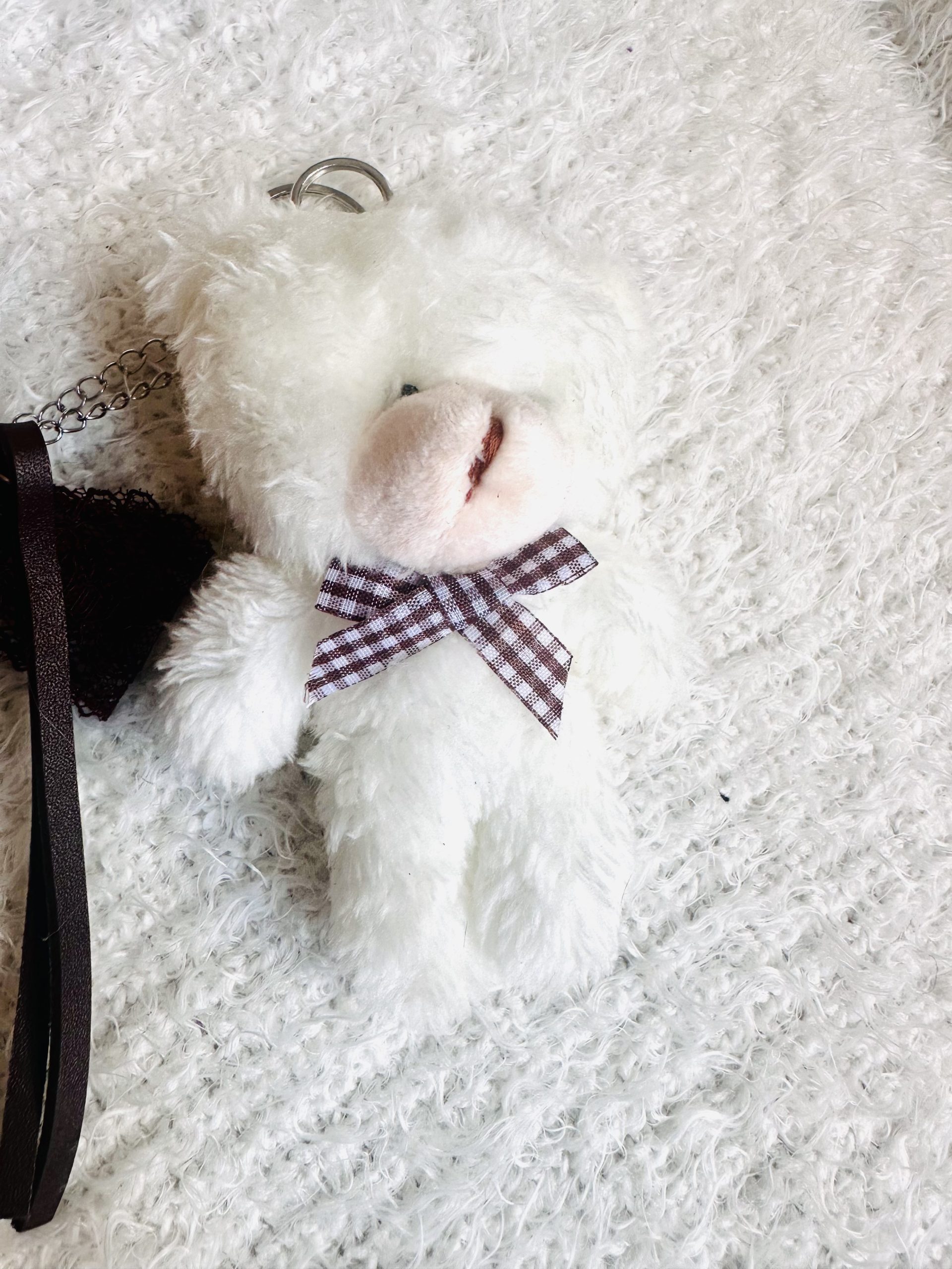 * Custos Amoris* Peluş Ayı Çanta Charm - Görsel 4