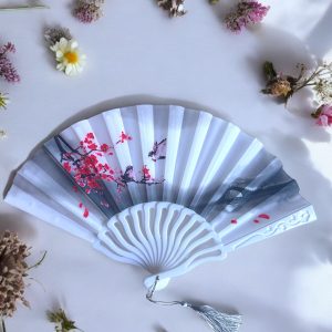 Sakura Desenli Yelpaze