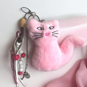 *Luna  Bella* Peluş Kedi Çanta Charm