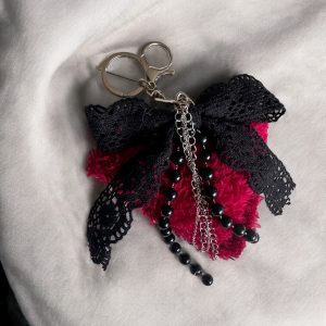 *Tria Cordis- Ignis* Peluş Kalp Çanta Charm