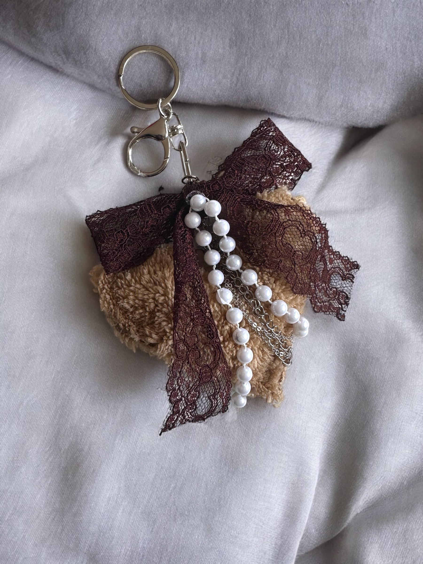 *Tria Cordis- Terra* Peluş Kalp Çanta Charm