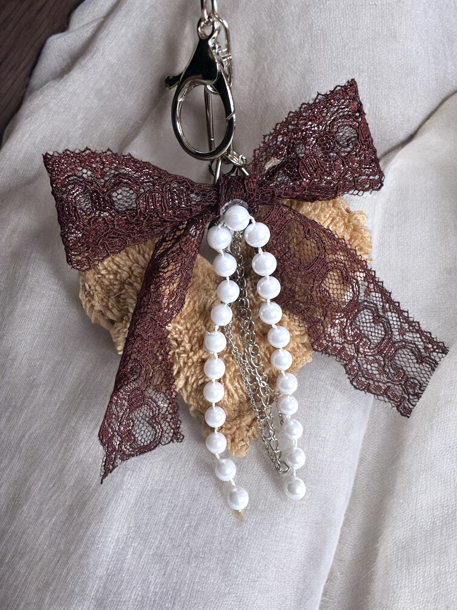 *Tria Cordis- Terra* Peluş Kalp Çanta Charm - Görsel 3