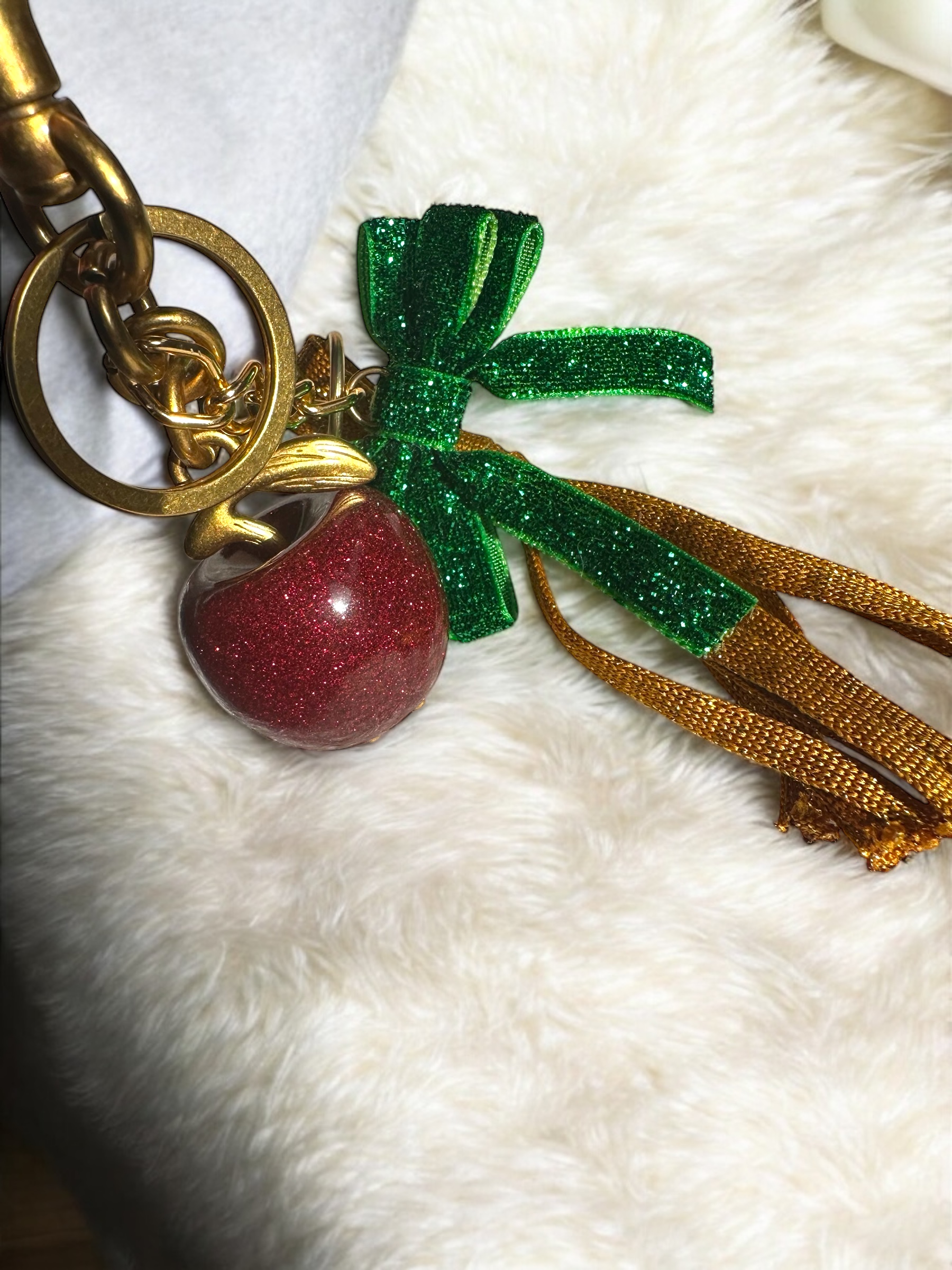 * Poma Amoris * Kırmızı Elma Çanta Charm - Görsel 2