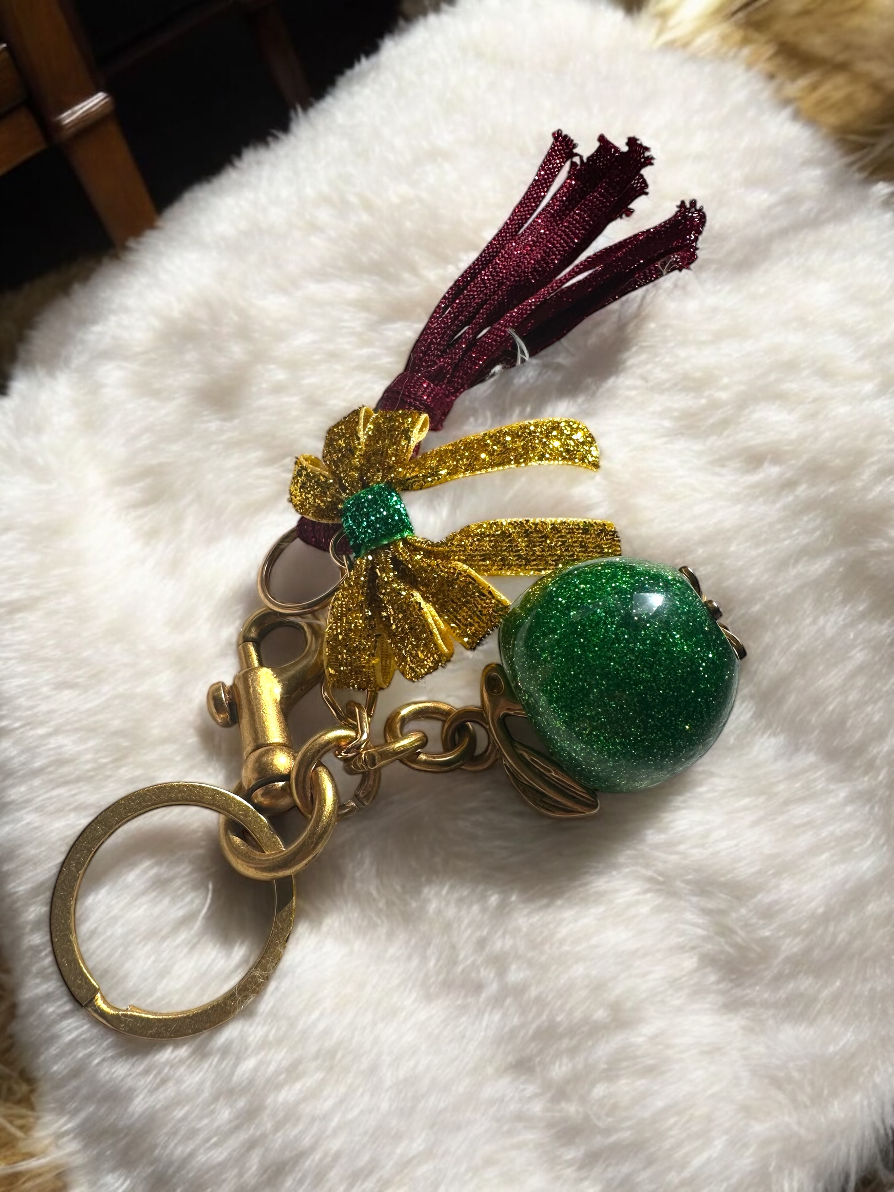 *Viridis Spes* Yeşil Elma Çanta Charm - Görsel 5