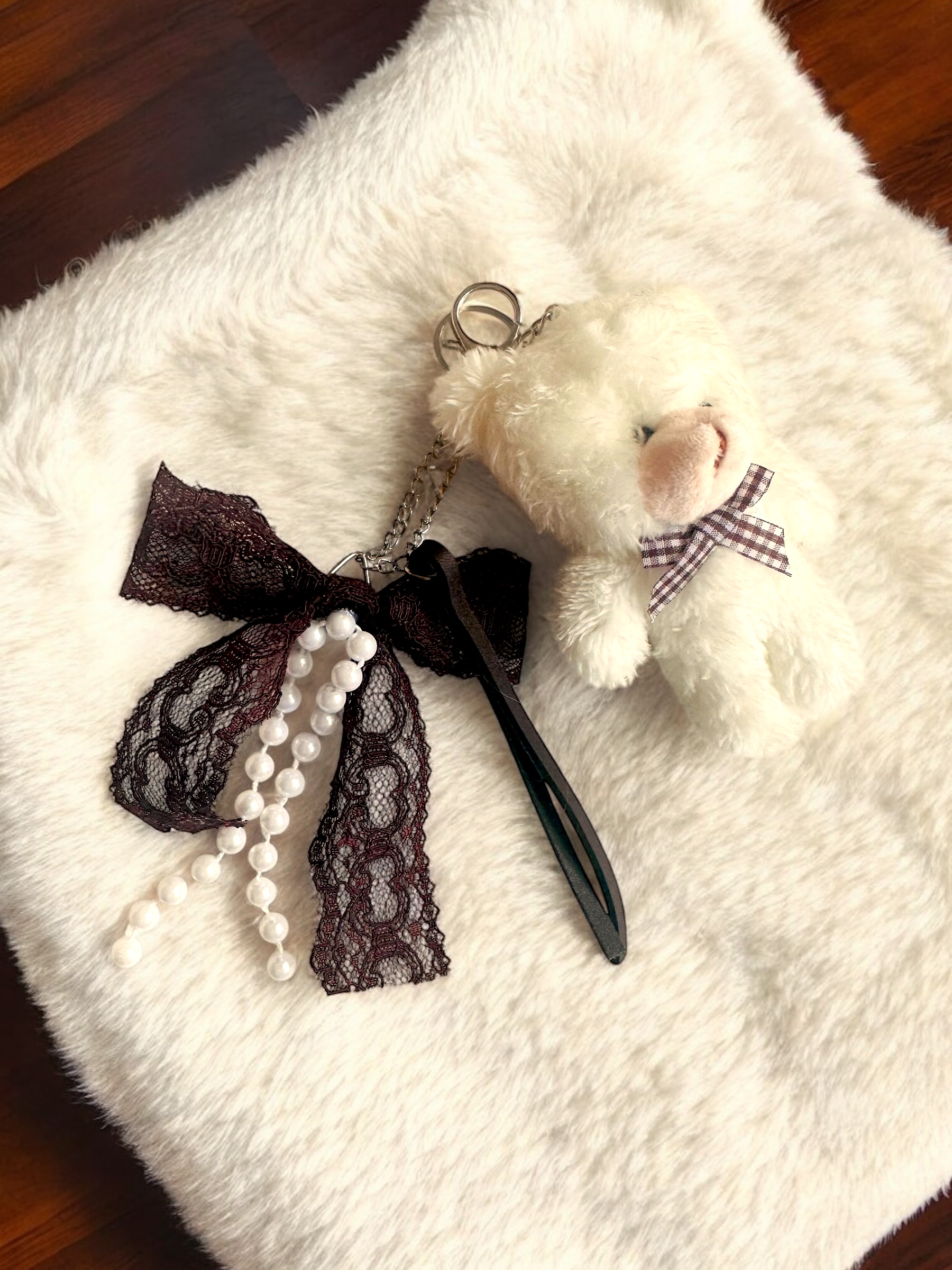 * Custos Amoris* Peluş Ayı Çanta Charm