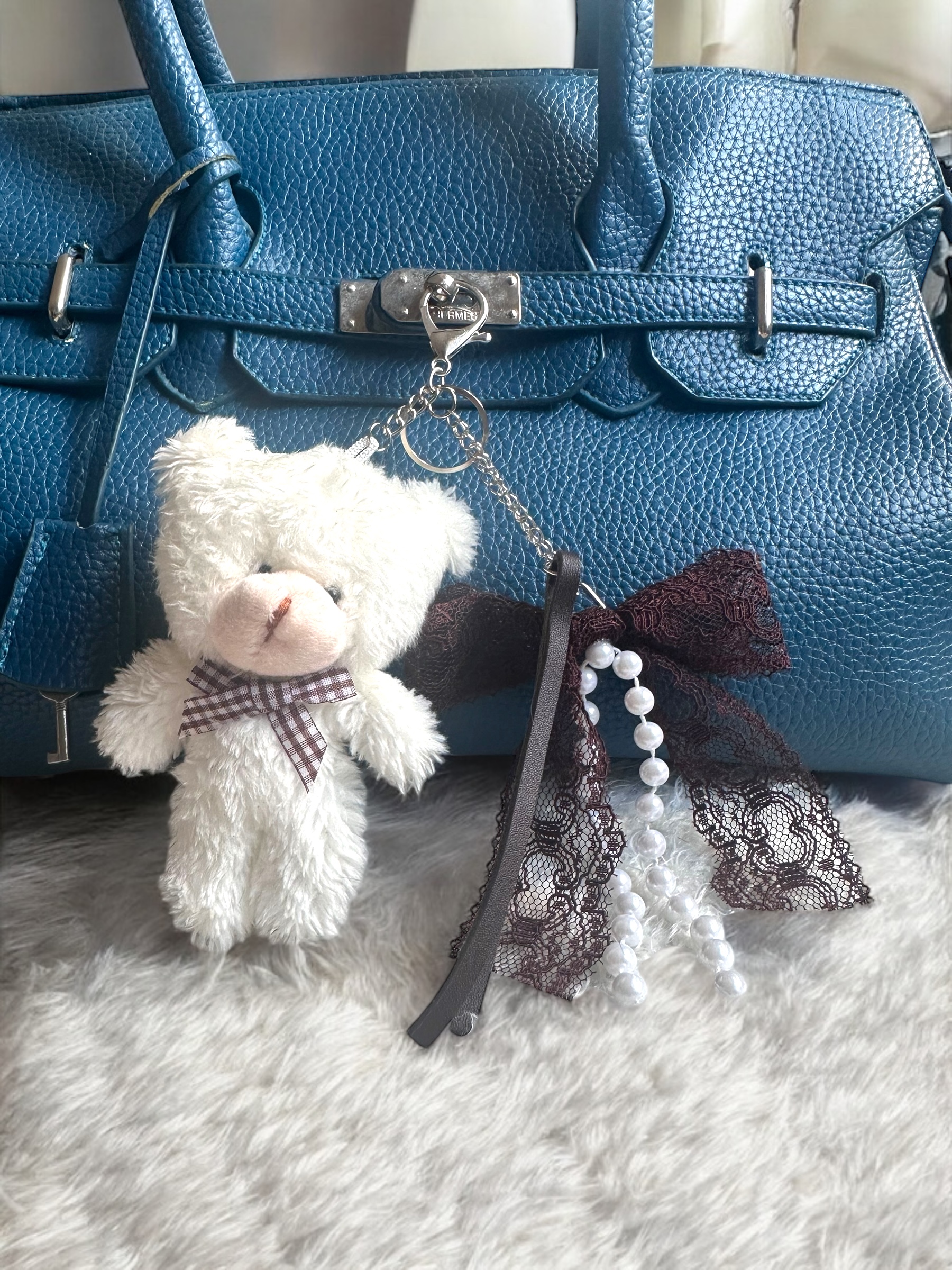 * Custos Amoris* Peluş Ayı Çanta Charm - Görsel 2