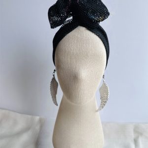 File Renkli Taşlı Telli Bandana