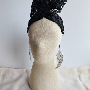 File Taşlı Telli Bandana