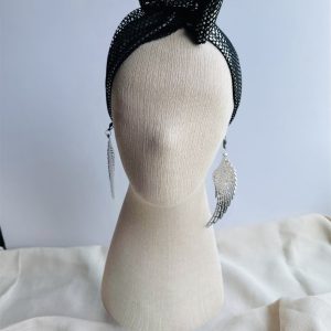 File Gümüş Detalı Telli Saç bandı