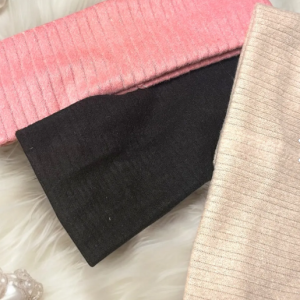 Fitilli Pamuklu Kalın Saç Bandı 3 Adet Set