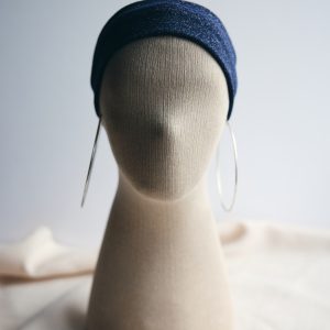 Parlak Sim Detaylı Kalın Saç Bandı