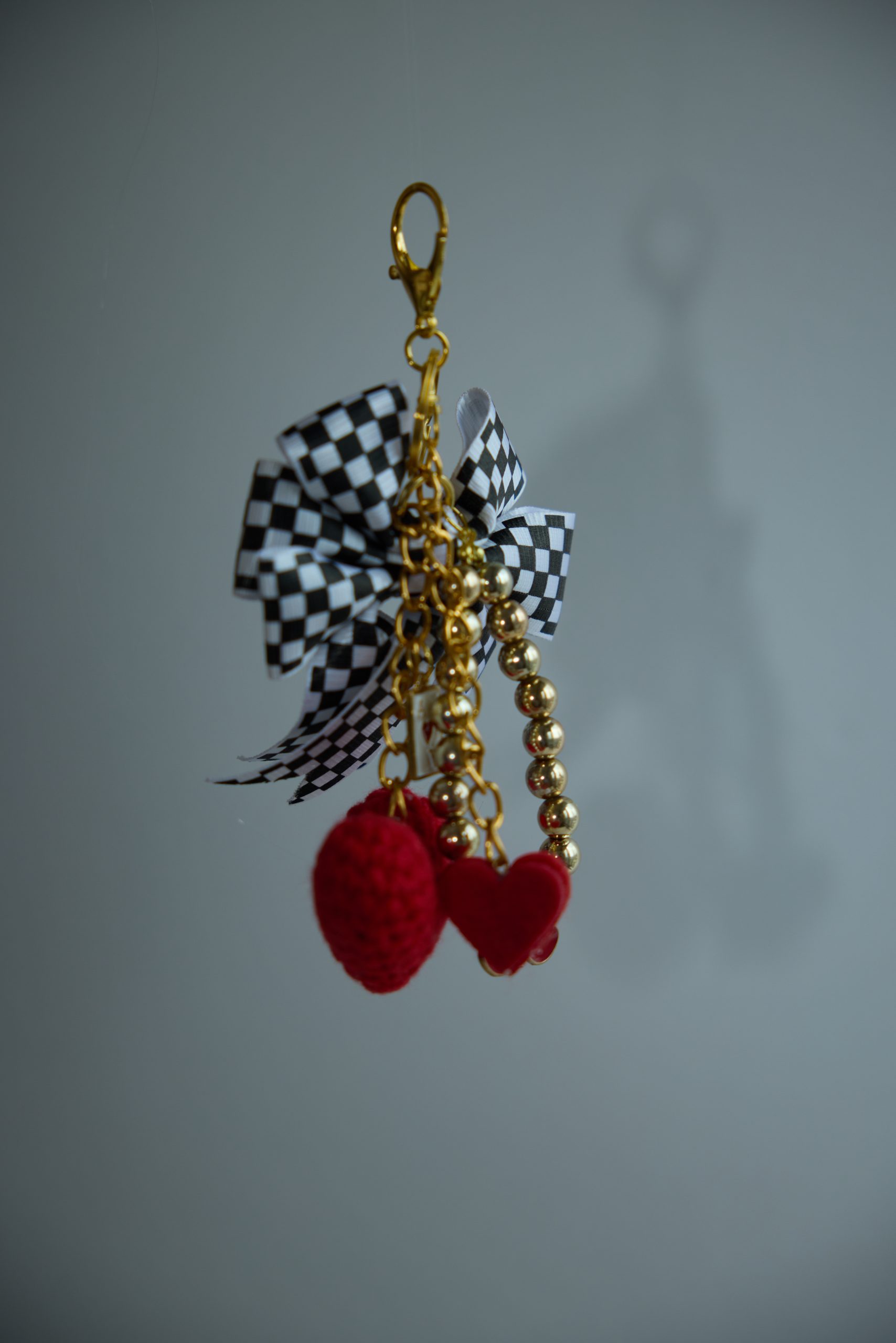 Origami Kalp Örme Çanta Charm - Görsel 4