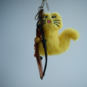 *Felina Solis* Peluş Kedi Çanta Charm