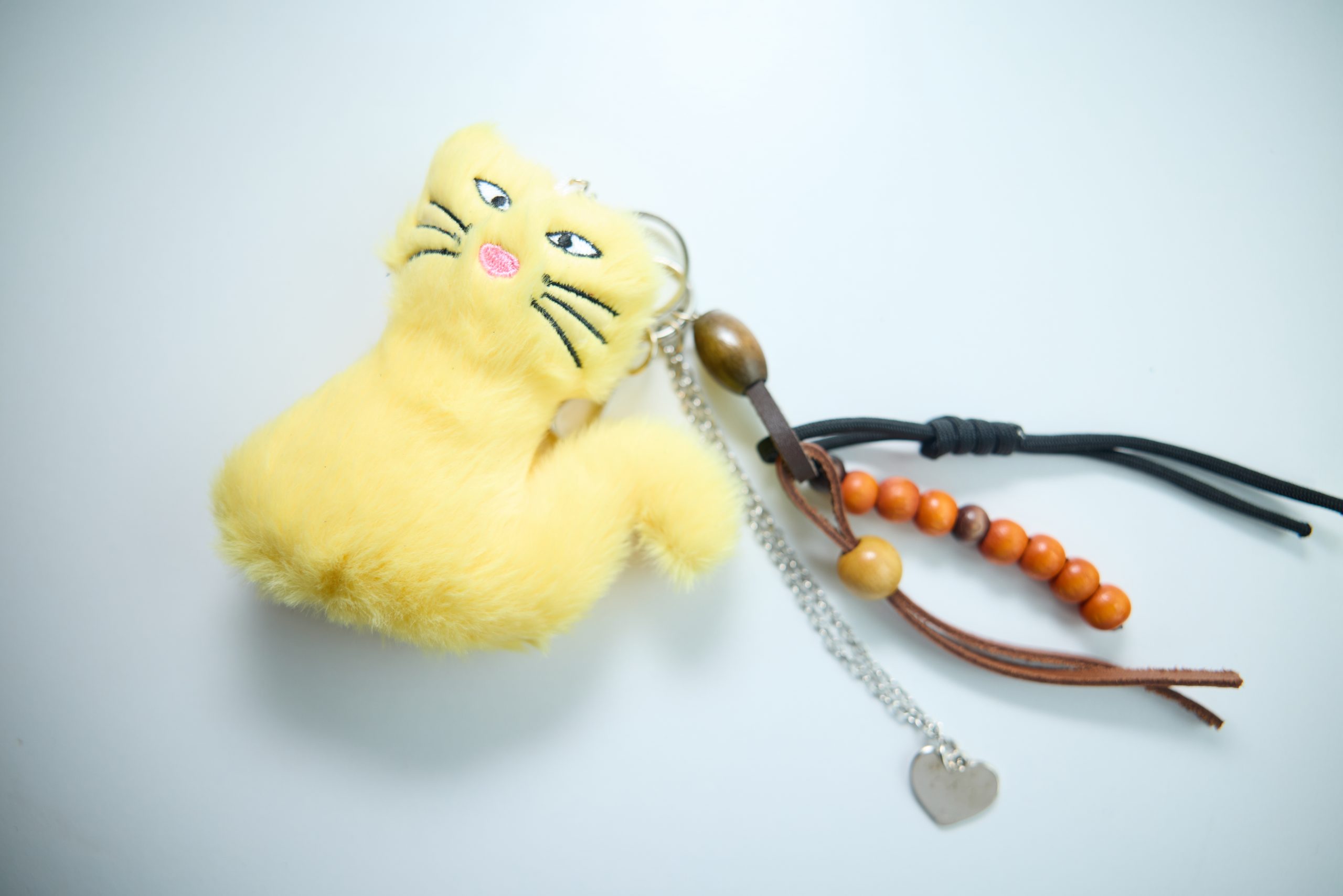 *Felina Solis* Peluş Kedi Çanta Charm - Görsel 2