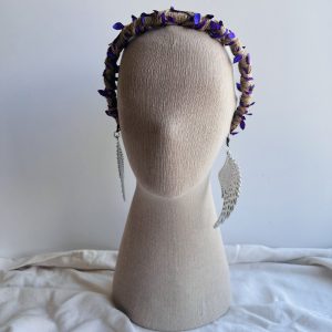 “Corona Virentis” Yaprak Detaylı Taç Mor