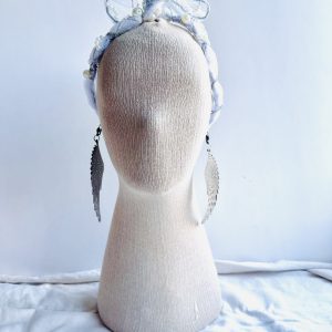 "Aetheria Tacı" İnci ve Tül Detaylı Telli Saç  Bandı