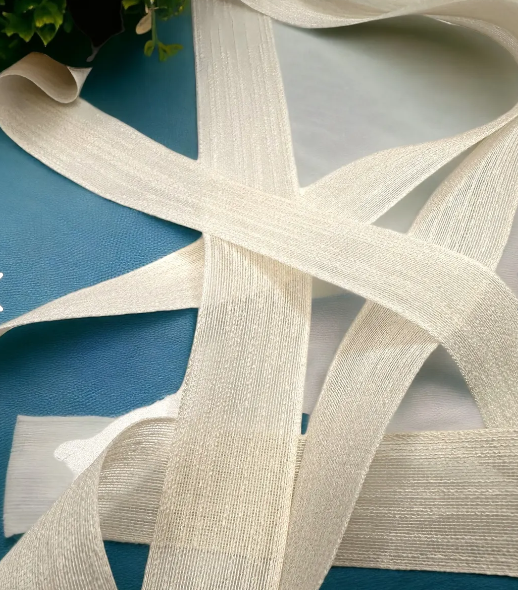 Ekru Keten Kurdele 1 metre - Görsel 2