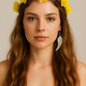 * Altın Nymphe Taç *Festival Yapraklı Taç