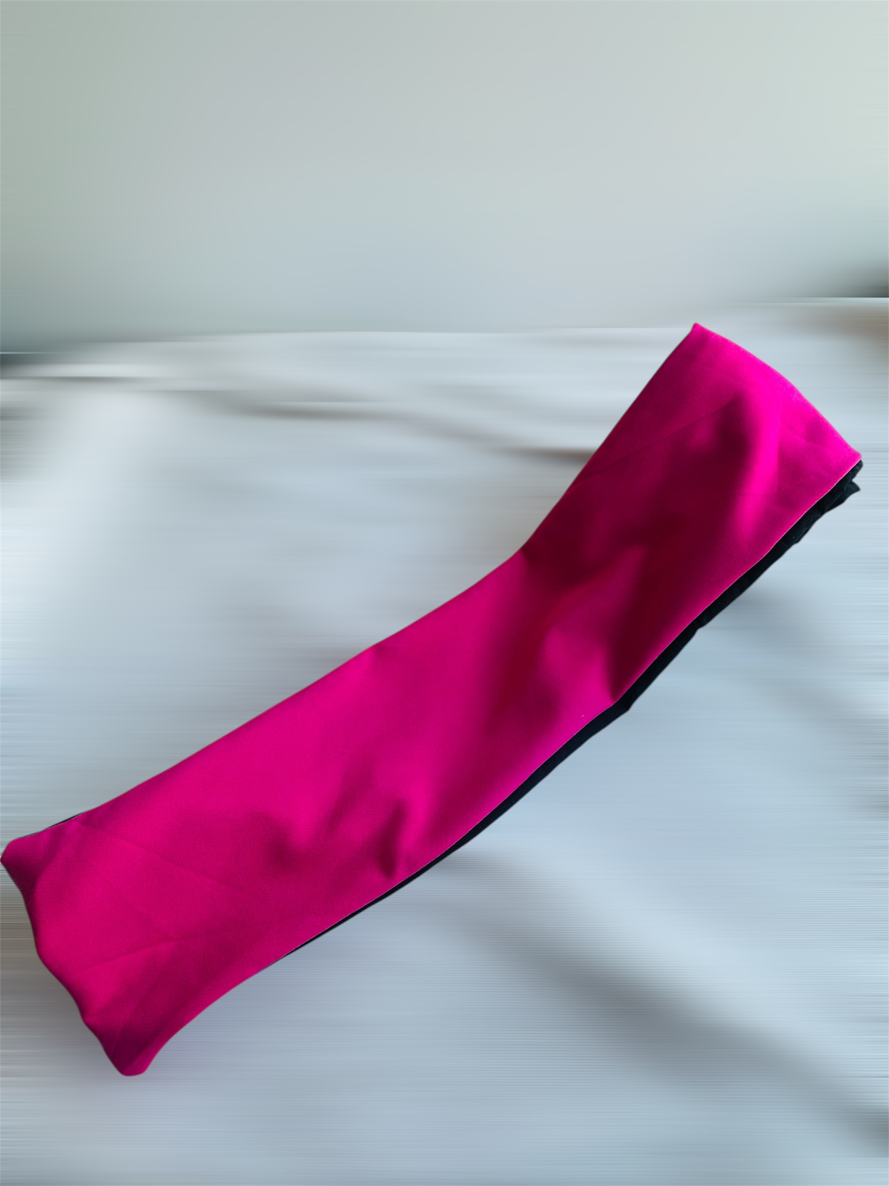 * Neriva * Pembe - Siyah Çift Taraflı Telli Saç Bandı - Görsel 3