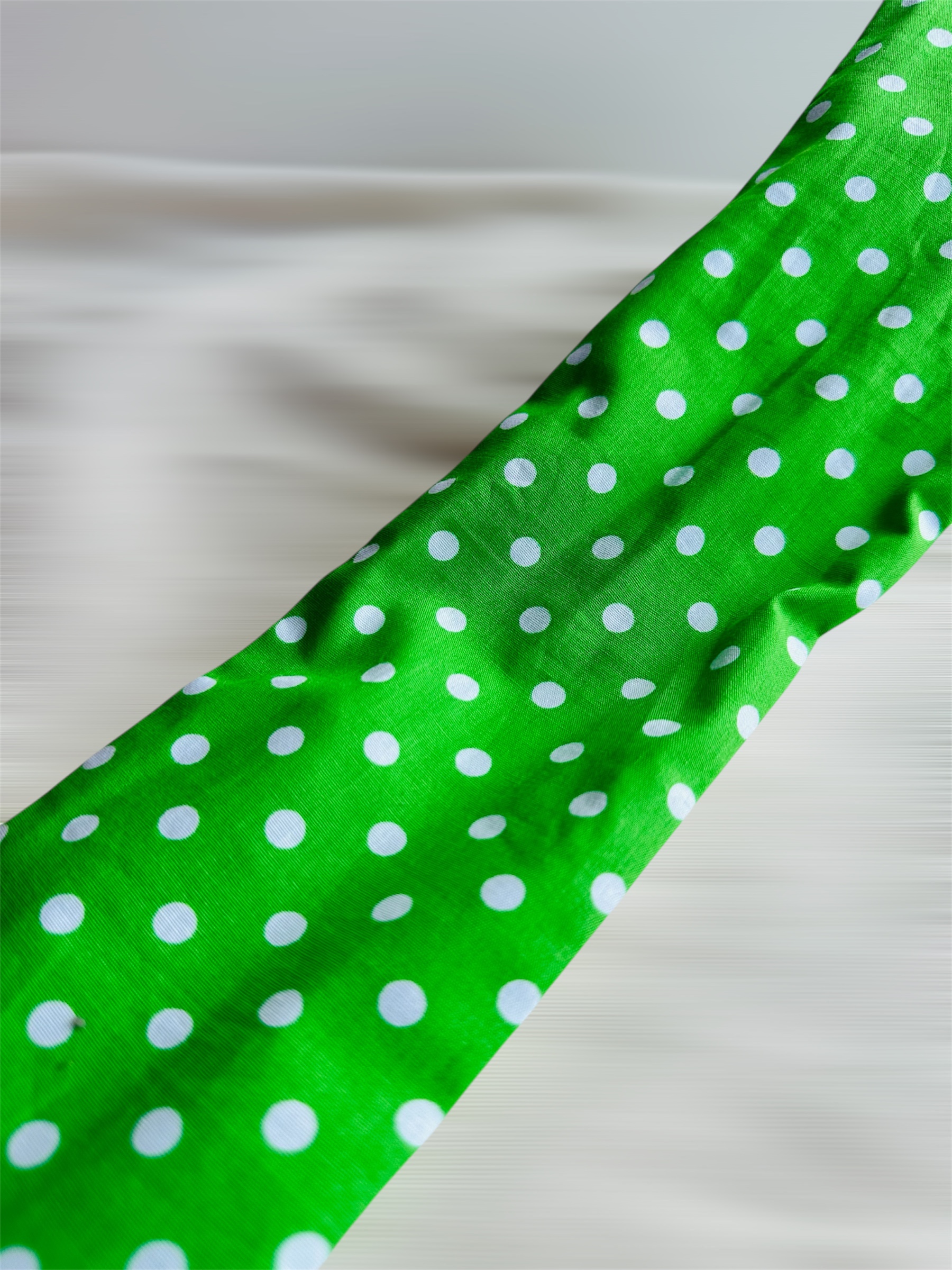 * Viridiana * Puantiyeli Çift Taraflı Telli Saç Bandı - Görsel 3