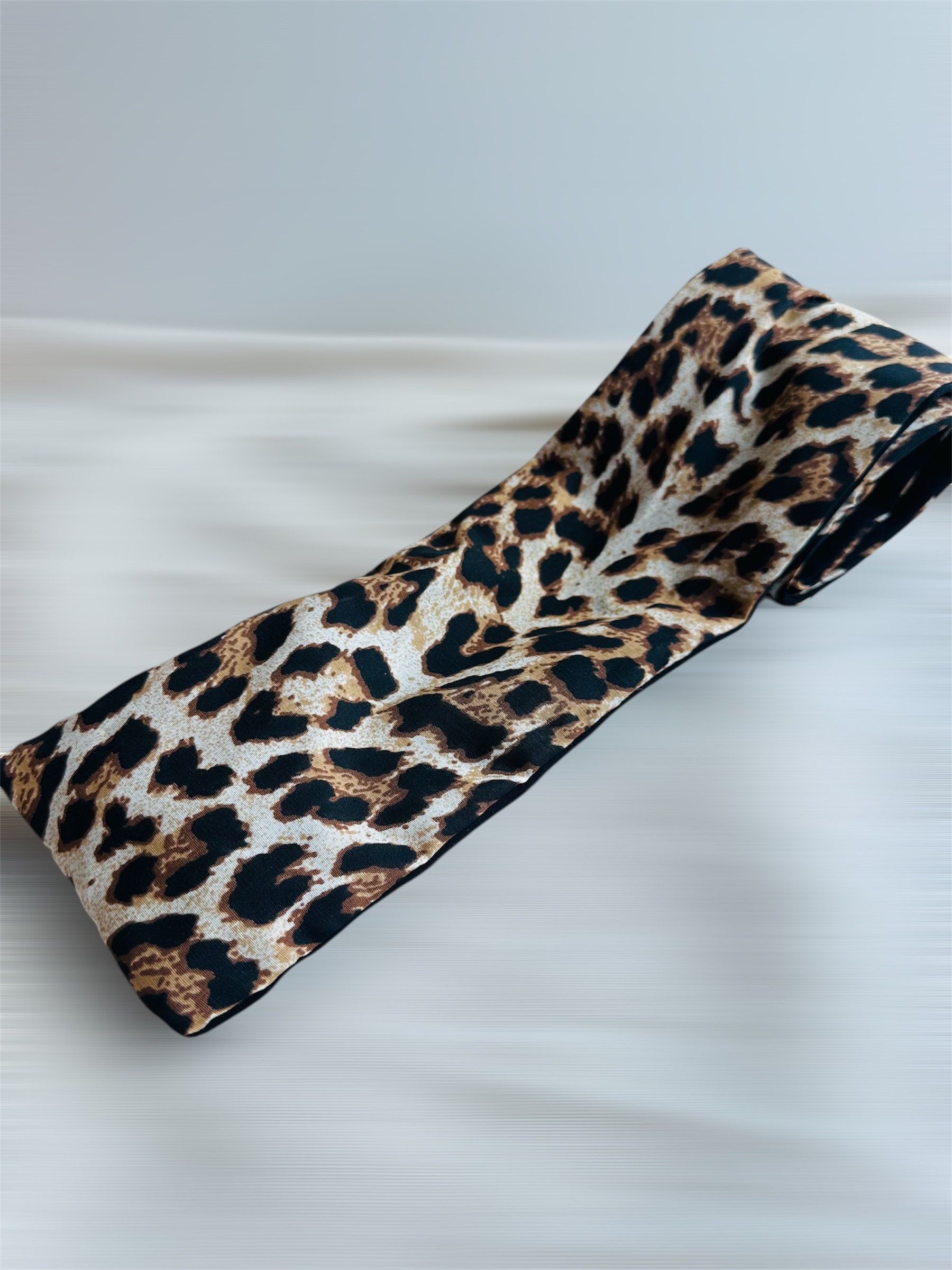 *Obscura Fera * Leopar Çift Taraflı Telli Saç Bandı - Görsel 3