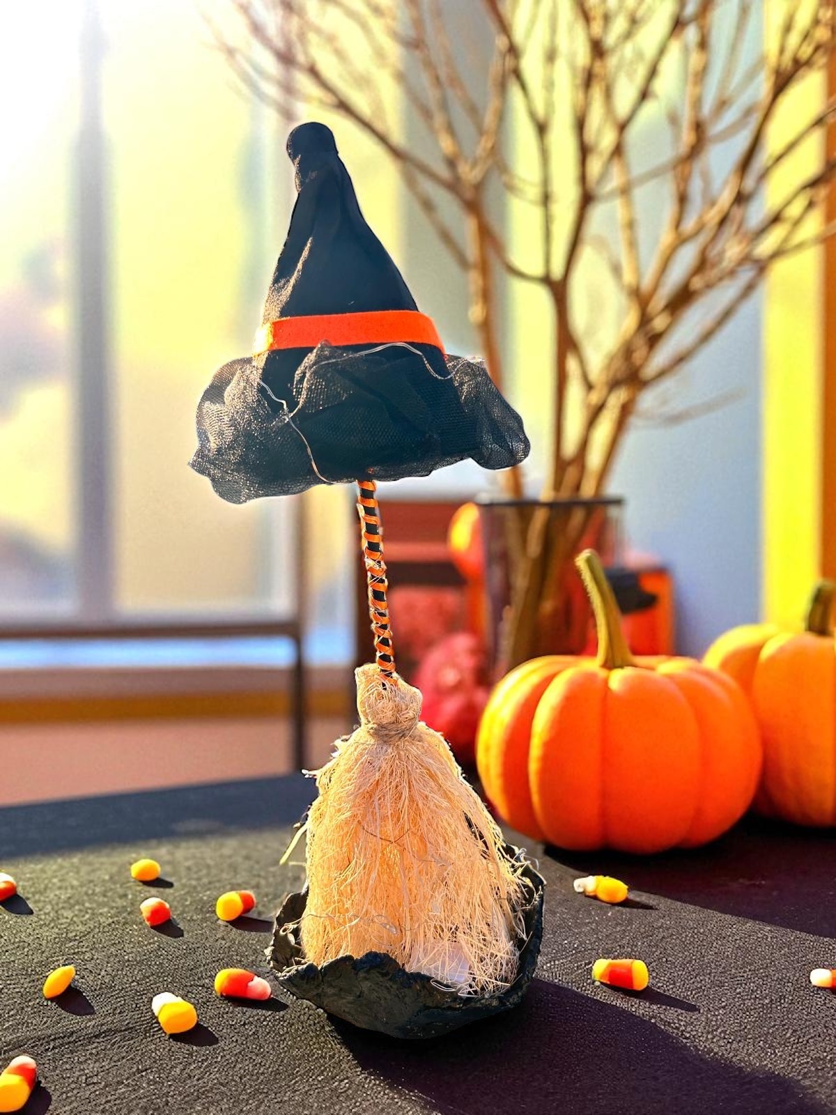 Led Işıklı Cadı Süpürgesi Masa Süsü - Görsel 6