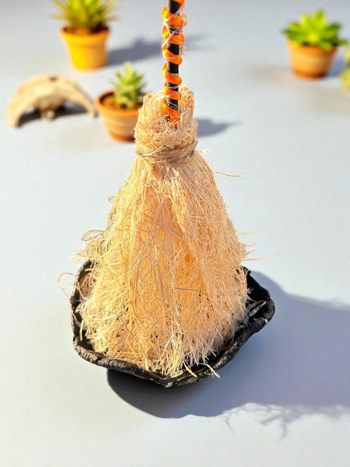 Led Işıklı Cadı Süpürgesi Masa Süsü - Görsel 4