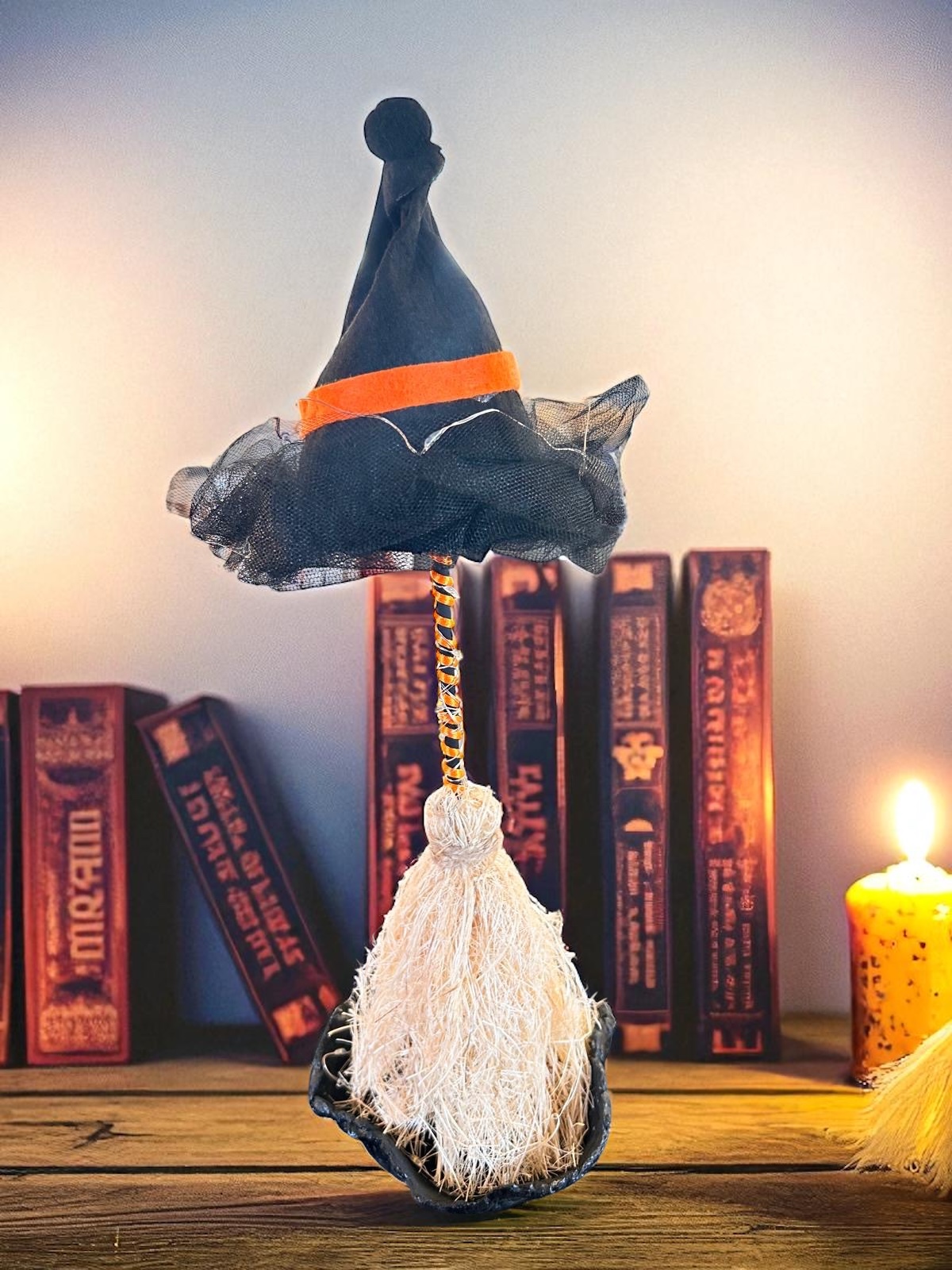 Led Işıklı Cadı Süpürgesi Masa Süsü - Görsel 3