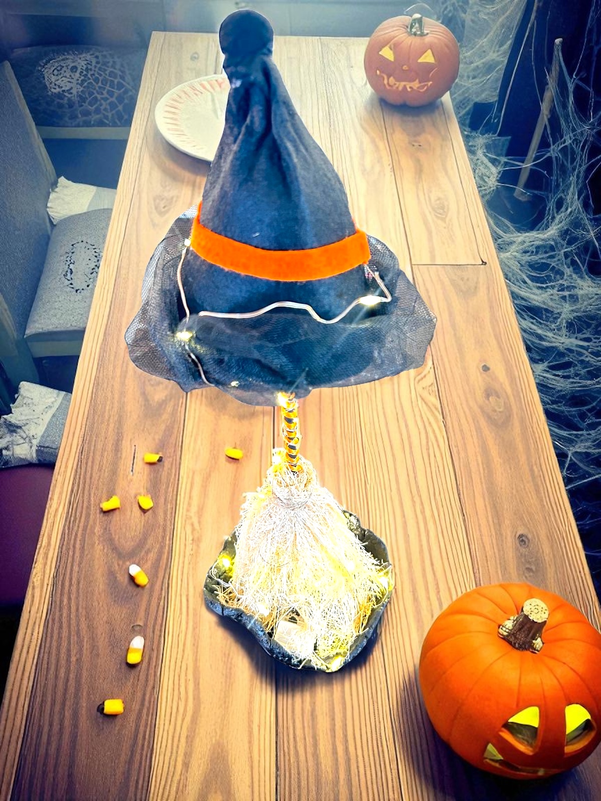 Led Işıklı Cadı Süpürgesi Masa Süsü - Görsel 2