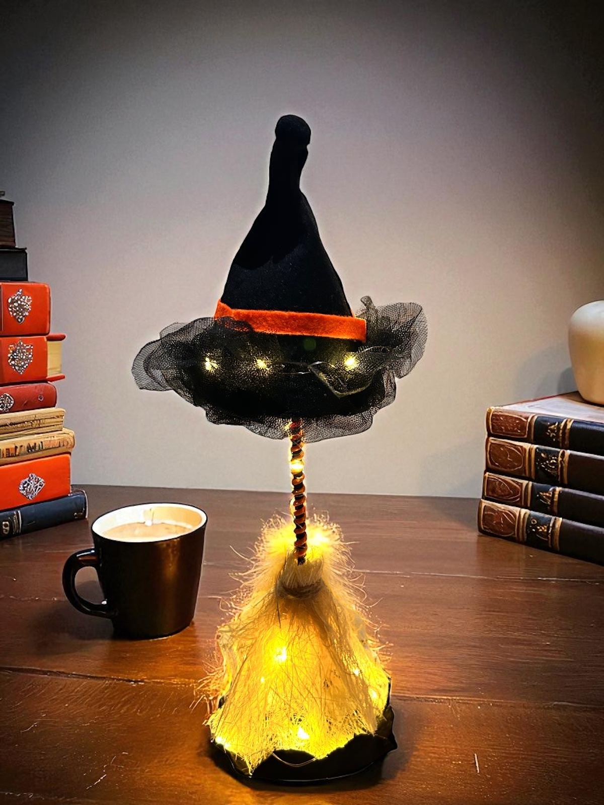 Led Işıklı Cadı Süpürgesi Masa Süsü - Görsel 7