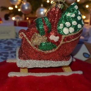 3 Boyutlu Yılbaşı Kızak Yılbaşı Ağacı Süsü