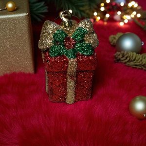 3 Boyutlu Yılbaşı Hediye Paketi Yılbaşı Ağacı Süsü
