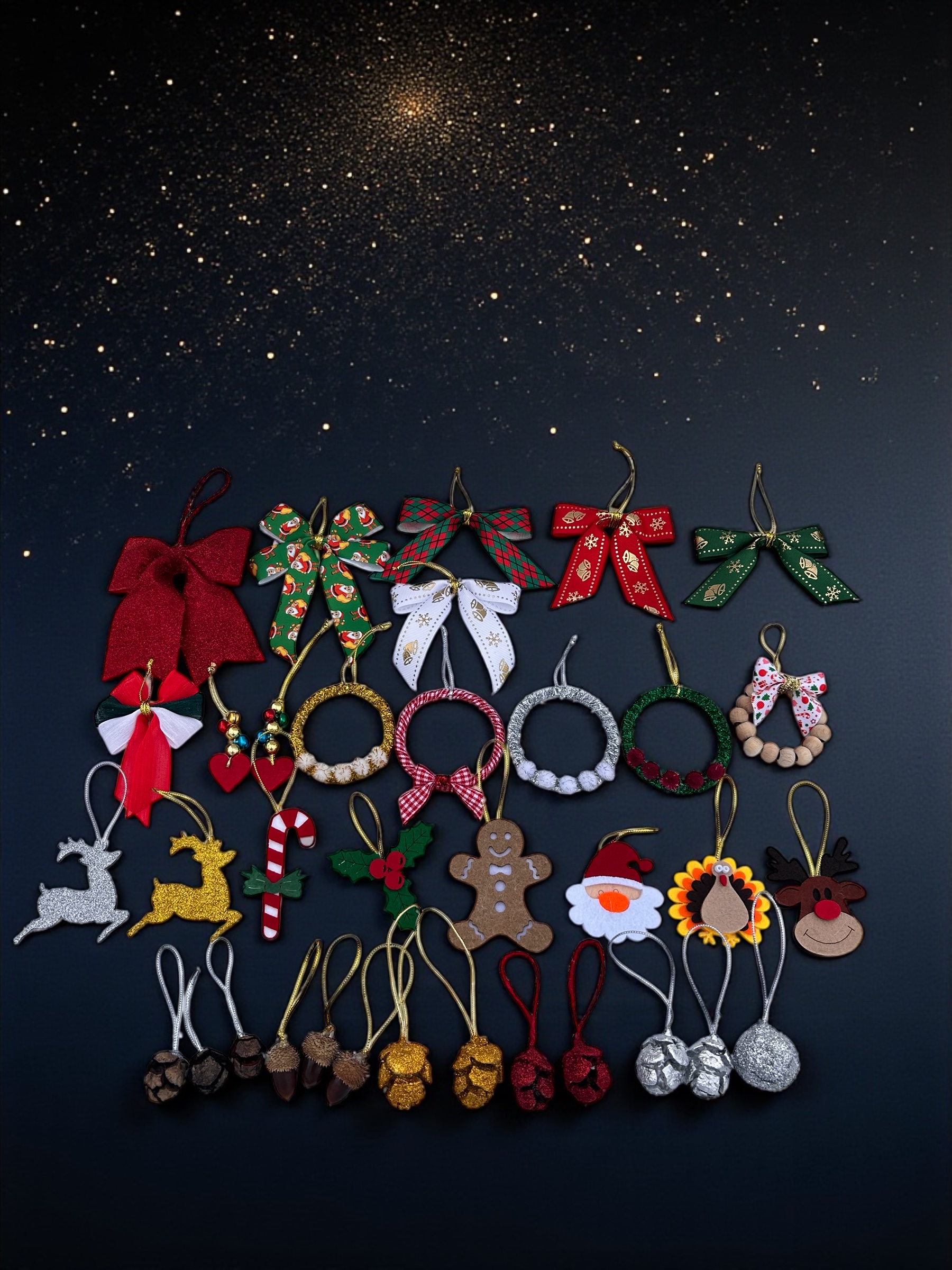 35 Adet Yılbaşı Ağacı Süsü Yılbaşı seti - Görsel 8