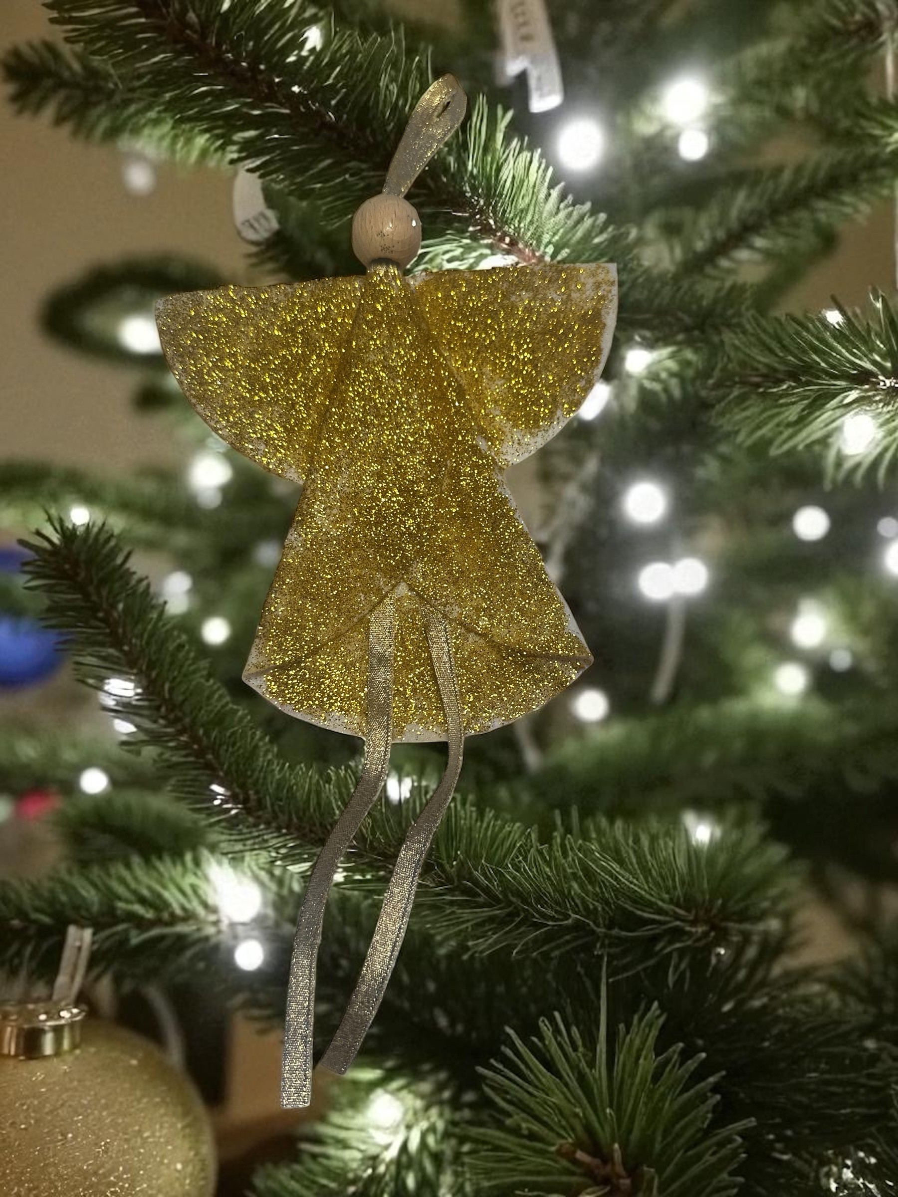 Melek-Fiyonk Yılbaşı Ağacı seti 4 adet - Görsel 4