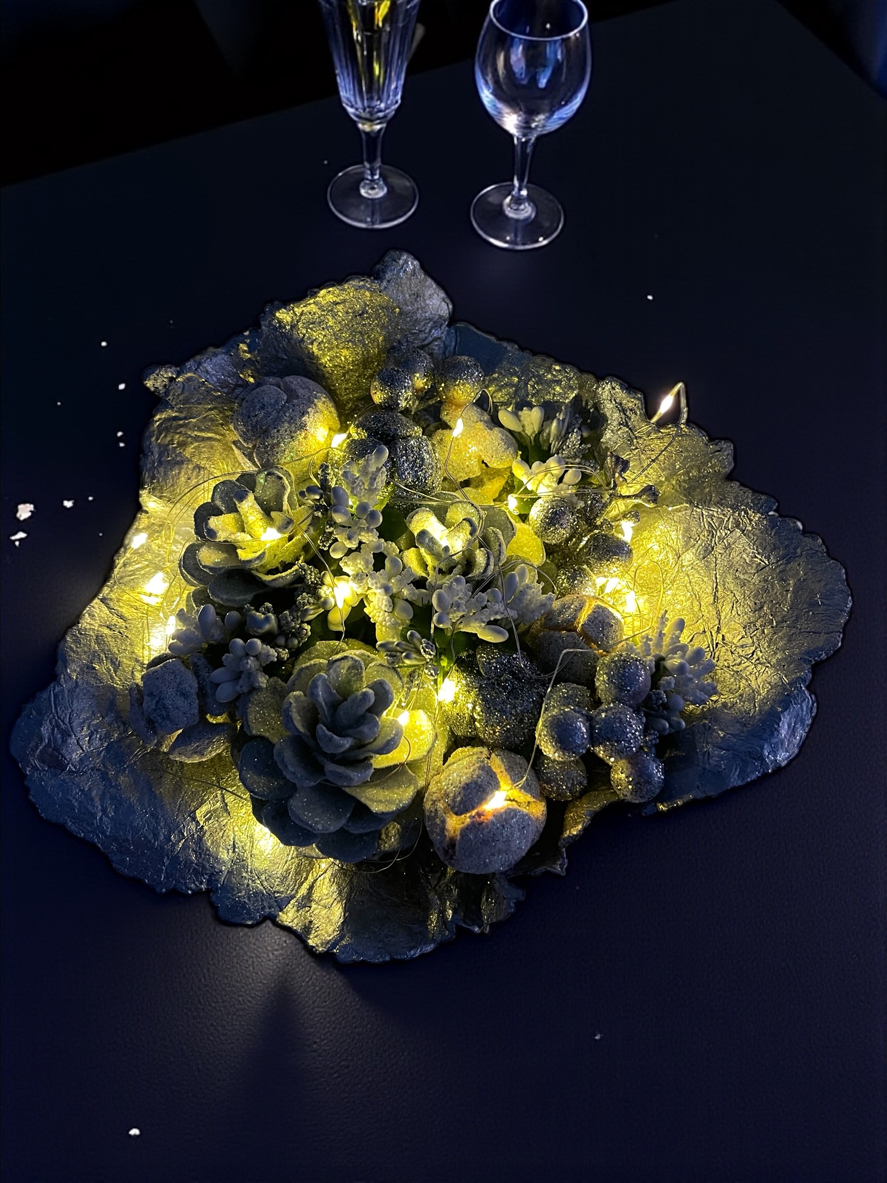 Silva Lumen Bowl Gümüş Yılbaşı Kase 25x22 cm - Görsel 4