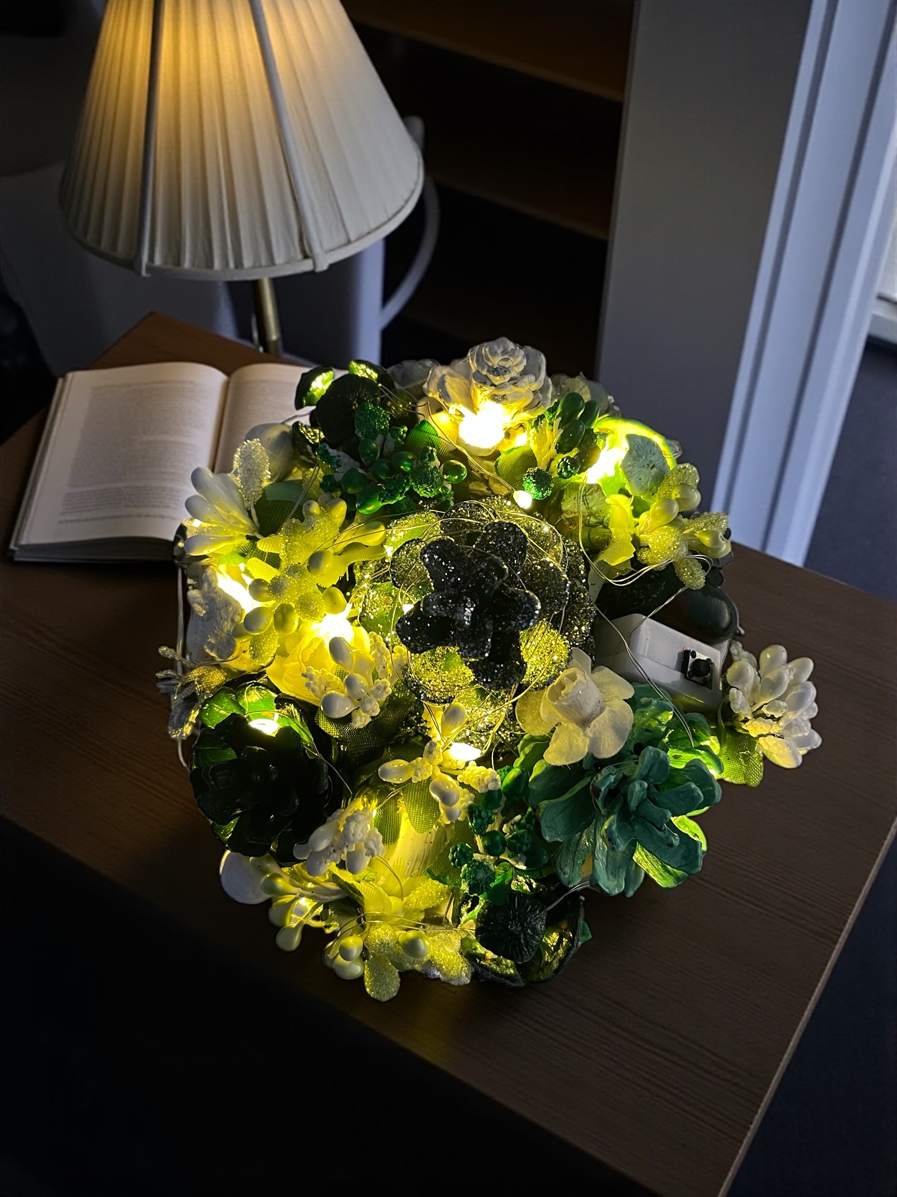 Silva Lumen Bowl Yeşil-Beyaz Yılbaşı Kase 15x15x10 cm - Görsel 3